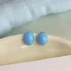 Pendientes de Botón Frescos de Verano con Forma de Frijol Dopamina para Mujer Sin Perforaciones, Pinzas para Orejas de Disco de Bobina de Mosquito, Diseño de Nicho, Pendientes Personalizados