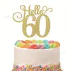 Tarjeta de pastel flash para fiesta de cumpleaños Hola 30 40 50 70 aniversario/boda/fiesta de cumpleaños