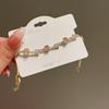 Pulsera de Zirconia Cuadrada Chica de Ensueño Rosa Nuevo Verano 2023 Pulsera de Zirconia de Prensa J732