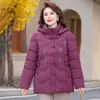 Ropa de abrigo de otoño e invierno para mujeres de mediana edad y mayores, ropa de mujer de talla grande, chaquetas acolchadas de algodón, ropa de invierno para abuelas, elegante y cálida, chaquetas acolchadas de algodón de corte holgado