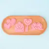 Série Dia dos Namorados Molde de Biscoito Envelope Coração 3D Desenho Animado Molde de Biscoito Argila de Simulação DIY Biscoitos Impressos