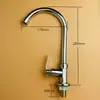 Grifo para lavabo de verduras agua fría simple acero inoxidable 304 hexagonal giratorio Lavadero 4 puntos grifo de pedestal de plástico
