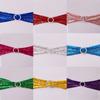 Encosto elástico para cadeira, flor, lantejoulas, laço para cadeira, hotel, casamento, suprimentos para casamento, capa para cadeira, tiras decorativas de lantejoulas