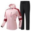 Conjunto de Chaqueta y Pantalón para Exteriores para Padres e Hijos para Pareja Cortavientos Impermeable de Capa Única Versátil Chaqueta Softshell