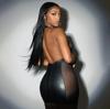 Transfronteiriço fonte europa e os estados unidos comércio exterior sexy lingerie sexy mulheres preto couro envernizado pescoço saco hip saia oca cueca