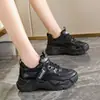 Zapatos Torre para Mujer 2023 Primavera Nuevos Ins de Moda Casual Deportivos Zapatos para Mujer Suela Gruesa Correr Moda Zapatos Blancos para Mujer