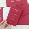 Convite de casamento vintage em bordô com estampagem dourada com 70% de desconto, caractere chinês "feliz" com moldura floral estilo ocidental, cartão de processo correspondente, casamento híbrido chinês-ocidental