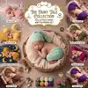 Ropa de estilo elfo tejida a mano con mohair para fotografía infantil, de punto para fotos de bebé, nueva, transfronteriza