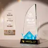 Trofeo de Cristal Hecho a Medida para Premios de Alta Gama y Elegantes para Empleados Destacados, Campeones de Concursos Creativos y Premios de Reunión Anual