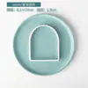 Molde para Galletas Cuadrado Redondo con Forma de Ola, Juego de Cortadores de Fondant con Marco Rectangular Arqueado para Bendiciones, Herramientas para Hornear