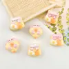 Juguete de Comida de Dibujos Animados Oso Pastel Accesorios de Resina DIY Hecho a Mano Pegamento de Crema Pasador Diadema Funda para Teléfono Móvil Accesorios para Joyería