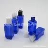 Frasco Quadrado Preto 50ml Recarregável para Loção, Líquido para Isca de Pesca, Óleo Essencial e Recipiente de Óleo