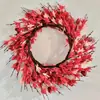 Guirnalda Decorativa del Día de San Valentín, Corazón Simulado, Guirnalda de Pétalos Rosa Rojo, Suministro de Exportación Transfronteriza Hogar Festival