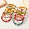 Pulsera de Elefante y Trébol de Cuatro Hojas Esmaltada tipo Macarrón, Accesorio Estilo Chino con Relieve de Goteo de Aceite, Stock Listo de Fábrica para Venta al Por Mayor Transfronteriza