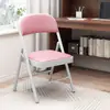 Silla plegable para el hogar, taburete simple, silla con respaldo, silla de oficina portátil, silla de conferencia