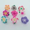 Ovo de flor de cerâmica macia anel de flor de ovo atacado fábrica direta joias de viagem para feriado joias de banca Yiwu menos de um yuan