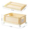 Caja de Libros Plegable Multicapa debajo de la Mesa Estante de Almacenamiento para Snacks Carrito de Almacenamiento con Ruedas de Pie para Dormitorio Estudiantil