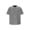 HIKE MATE Camiseta de Manga Corta Rayada Casual Versátil Retro Japonesa de Verano para Hombre Camisa de Marinero Capa Base T02