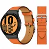 Adequado para Samsung Galaxy Watch 6 Classic Watch Pulseira de Couro Genuíno Watch5/4 Couro Curvo