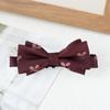Pequeno estilo fresco retro floral dupla camada laço gravata casamento noivo homens high-end arco fornecimento transfronteiriço Shengzhou