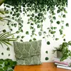 Hs1419Q Vid de Rábano Verde Fresco Planta Verde Artificial Pegatina de Pared Autoadhesiva Dormitorio Estudio Hogar Decoración Embellecimiento Pegatina