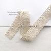 Encaje de Algodón Blanco Bordado Hecho a Mano Accesorios para el Cabello Lolita Materiales de Decoración DIY y Accesorios