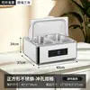 Fogão de Buffet em Aço Inoxidável, Fogão Elétrico para Pratos Quentes de Cantina, Panela Térmica Transparente com Tampa Articulada, Fogão de Aquecimento para Café da Manhã de Hotel
