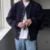 Suéter de Punto Fino Versátil de Moda Harajuku Perezoso Elegante Estilo Japonés Simple para Hombre