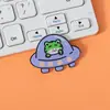 Broche acrílico de desenho animado de animal, distintivo fofo para atacado, acessório para bolsa de estudante, pequeno pingente, patch de medalha comemorativa