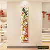 Pinturas Decorativas para la Sala de Estar Adecuadas para una Pared Blanca Grande, Decoraciones Festivas de Año Nuevo para la Riqueza y la Prosperidad, y Arte de Pared para el Recibidor
