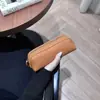 Diseño Original, Bolsa de Almacenamiento de Cuero de Vaca de Primera Capa Cosida a Mano, Estuche para Lápices, Bolso de Mano, Moderno, Gran Capacidad, Estilo Dopamina, Minimalista