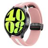 Adequado para Samsung Galaxy Watch7654 Pulseira de Silicone Bicolor 20mm Fivela Dobrável Magnética Pulseira de Relógio