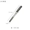 Cuchillo para pan de acero inoxidable con mango de plástico, cuchillo dentado para baguette, tostadas y pastel, hecho a medida para exportación transfronteriza