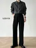 Calça Preta de Alta Qualidade Anti-rugas e Não Amassa para Homem, Calça de Terno para Trabalho e Dia a Dia, Outono, Caimento, Corte Curvo, Calça Casual