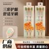 Cepillo de Dientes de Estilo Japonés con Cabeza Ancha Tricolor Protección Gingival Cómodo para Adultos Limpieza Dental Limpieza del Hogar Pelo Suave Traje de Tres Piezas Mayoreo