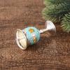 Copa de Vino Pequeña de Moda, Copa de Vino Blanco Metálica Europea Creativa para el Hogar, Juego de Vino Retro Exquisito, Vaso para Beber