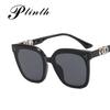 Gafas de sol con forma de uña de arroz, nuevas gafas de sol redondas para mujer, gafas de sol con sentido avanzado, gafas de sol huecas personalizadas populares en Internet, de moda.