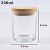 Recipiente para cera de té, vela transparente para una hora, taza, frasco para vela de aromaterapia, taza vacía, recipiente casero, taza redonda, botella, candelabro