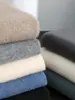 Suéter de cachemira para hombre con cuello alto, 100% cachemira pura, nuevo suéter base de punto pullover de manga larga para otoño e invierno