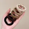 Elásticos de Cabelo Outono e Inverno para Mulheres, Bolas para Rabo de Cavalo, Cordas de Cabelo, Alta Elasticidade, Sem Danos ao Cabelo, Elásticos Simples, Acessórios de Cabelo Corda de Cabelo Fashion e Simples