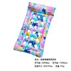 Silla Flotante Inflable Doble Arcoíris con Lentejuelas Transfronteriza para Adultos, Flotador de Natación, Cama Flotante Portátil para Agua