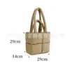 Bolso Tote Grande Acolchado Esponjoso para Mujer Bolso de Hombro Ligero Bolso para Viajes al Trabajo Gimnasio