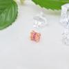 Accesorios para Joyería DIY Zirconia Microincrustada Hueca Forma de Cintura Pequeña Flor de Colores de Doble Cara Cuentas Espaciadoras Corindón Rojo Cuenta de la Fortuna