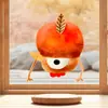 Pegatina Decorativa Divertida de Gallo de Dibujos Animados de Vidrio de Ventana Autoadhesiva de Doble Cara Visual BR0444C