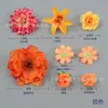 Bolsa de material de flor artificial grampo de cabelo flor cocar de minoria étnica acessórios de cabelo clipe de borda fazendo chapéu acadêmico chinelos DIY flor decorativa