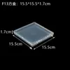 Caja de embalaje de plástico transfronteriza de 1.5 cm, caja cuadrada de plástico PP para piezas de joyería, caja plana de Amazon, caja de almacenamiento rectangular transparente