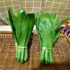 Modelo de Verdura Simulada Lechuga Falsa Repollo Brócoli Hojas Verdes Hojas de Shanghái Modelo de Gabinete Decoración para Casa