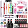 Set de Herramientas para Manicura Pegamento para Esmalte de Uñas Transfronterizo Set de 25 Piezas Molde para Uñas Set Completo Pegamento para Uñas Barato Pegamento Base Set Completo