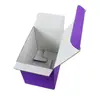 Impresión a color lote pequeño cuadrado extra duro papel corrugado tapa para taza de café caja de embalaje de regalo caja con cierre personalizado