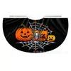Capas Negras de Halloween Europeas y Americanas Hechas a Medida de Fábrica para Niños y Niñas con Diseños Impresos de Calabaza, Fantasma y Murciélago, con Cordones